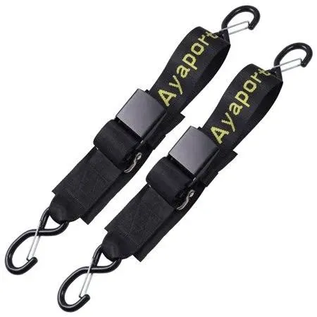 XSTRAP STANDARD Marine Boat Trailer 2" x 4' Trailer Transom Tie-Down Straps, 2PK