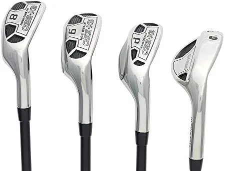 Mens Powerbilt Golf EX-550 Hybrid Iron Set (8-SW) Senior &#034;A&#034; Flex Rescue Clubs