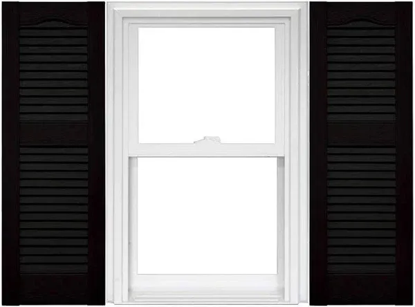 Mid America Open Louver Vinyl Shutters