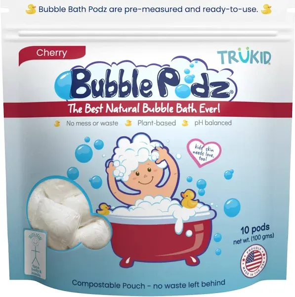 TruKid Bubble Podz Bubble Bath for Baby Kids Gentle Refreshing Bath Bomb for Sensitive Skin