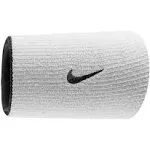 Nike Dri-Fit Home & Away Doublewide Wristbands - White/Black