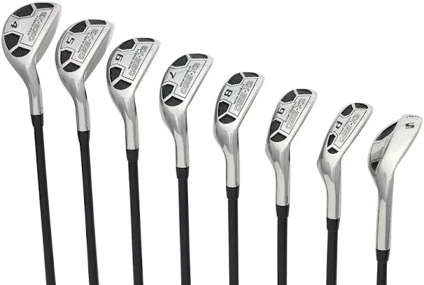 PowerBilt EX-550 R-Flex Men&#039;s Hybrid Iron Golf Set 4-PW,  72grams Right Handed