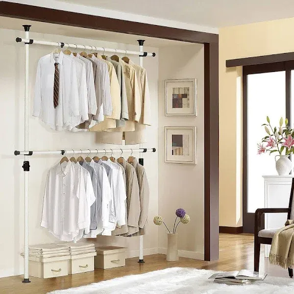 Prince Hanger One Touch Double Adjustable Clothes Rack