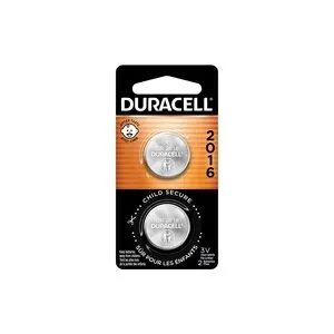 Duracell 2016 3V Lithium Coin Battery, 2/Pack