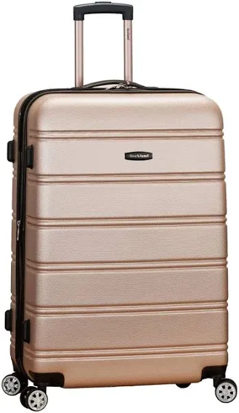 Rockland 28 in Expandable ABS Dual Wheel Spinner, Champagne