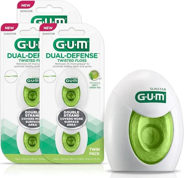 Gum Dual-Defense Twisted Dental Floss