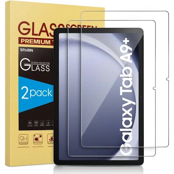 2 Pack Screen Protector for Samsung Galaxy Tab A9 Plus 11 Inch 2023 Case Friendl