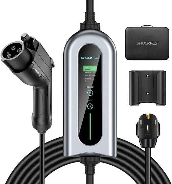 SHOCKFLO EV Charger US-32A CG03 NEMA 14-50P J1772 EVSE Portable Charging