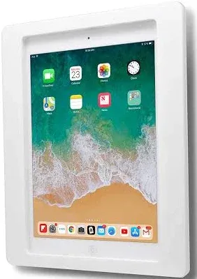 TABcare Anti-Theft Acrylic VESA Enclosure for Apple iPad 7/8/9 10.2" with Free Wall Mount Kit & 90-Degree Angle Charge Cable (iPad 7/8/9 10.2", Clear)