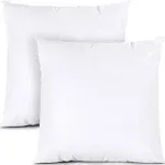 Utopia Bedding Throw Pillows Insert (Pack of 2, White) - 18 x 18 Inches Bed a...