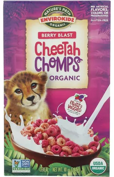 EnviroKidz Organic Cheetah Cheetah Berry Blast Cereal