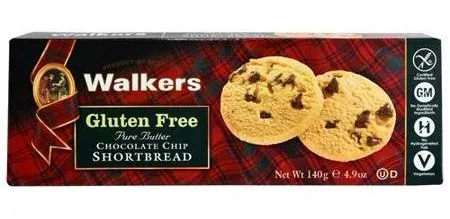 Walkers Gluten Free Chocolate Chip Shortbread