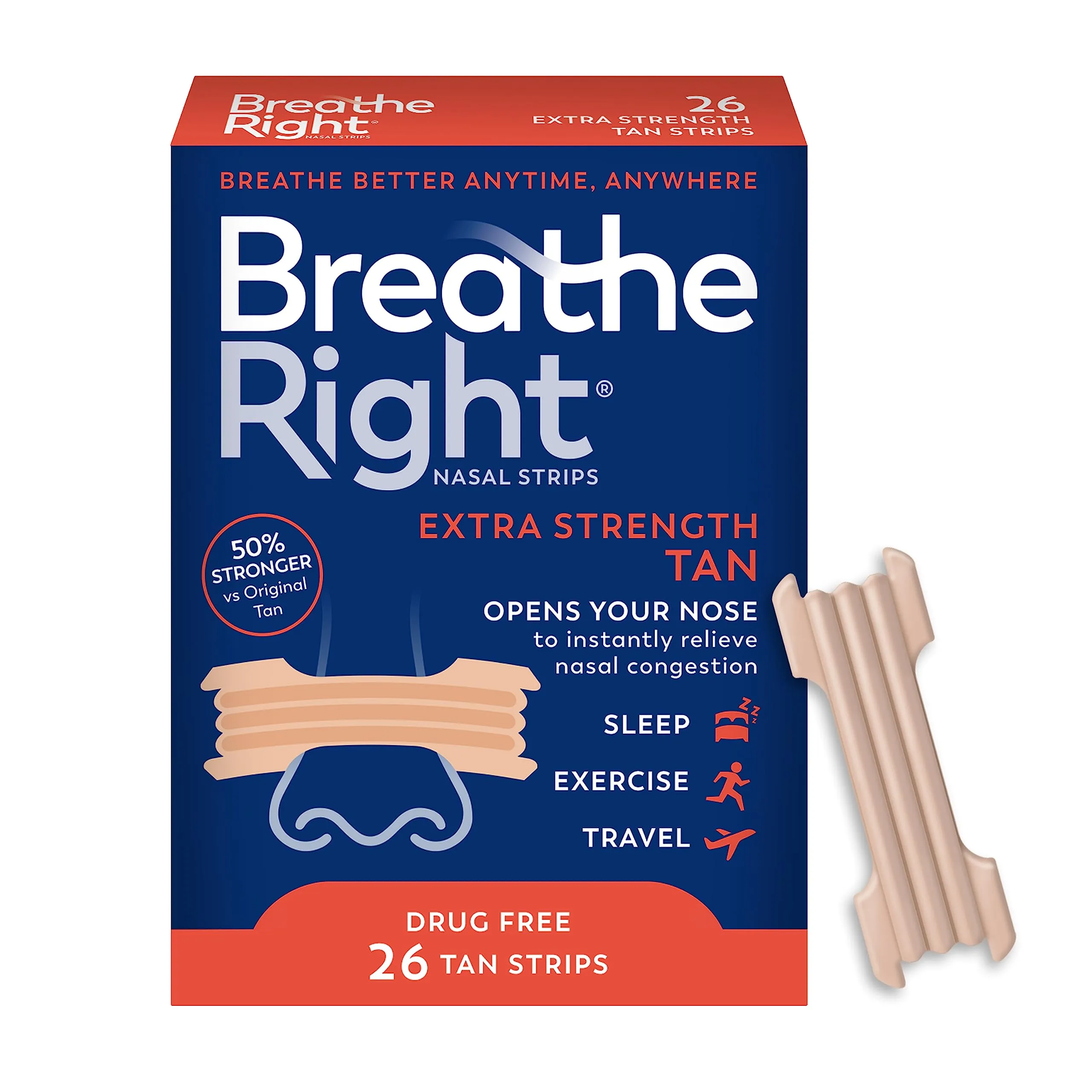 Breathe Right Extra Nasal Strips