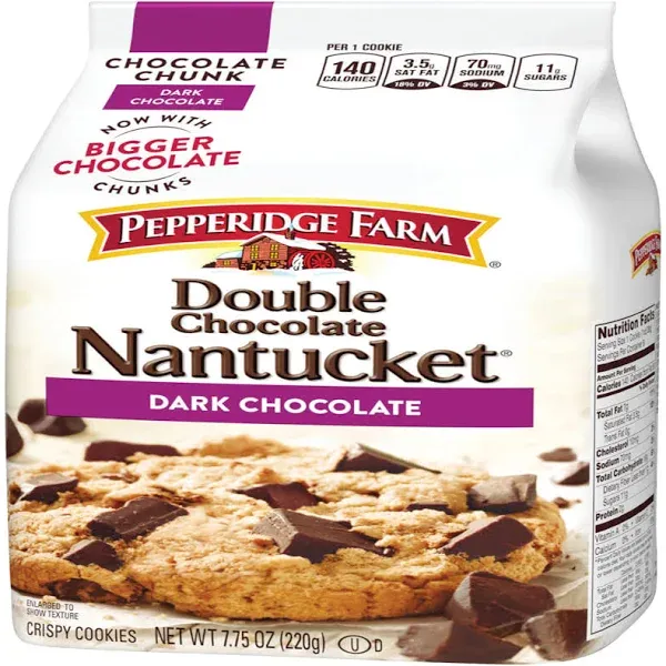 Pepperidge Farm Nantucket Crispy Dark Chocolate Chunk Cookies