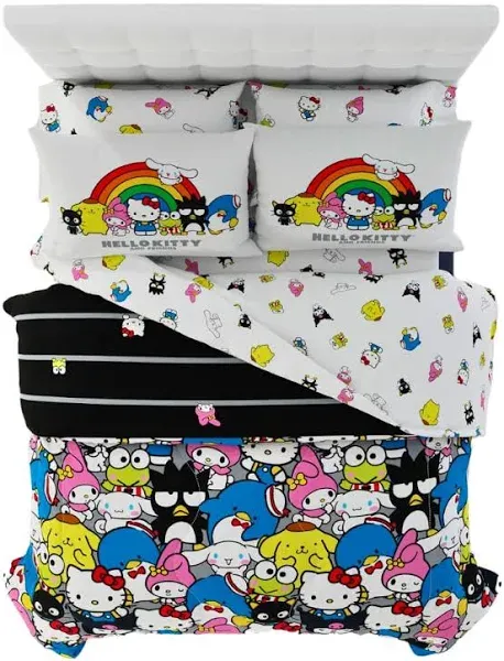 Hello Kitty &amp; Friends Kids Reversible Bed Set-AB0CB75GC7<wbr/>V3, AB0CB732G943