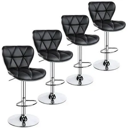 Set of 4 Adjustable Swivel Stools