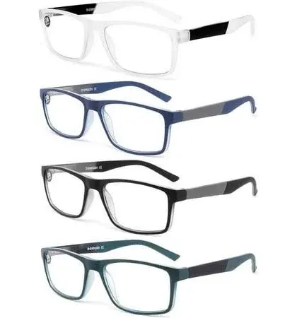 Blue Light Blocking Reading Glasses 4 Pack Computer Readers for Women Men,Ant...