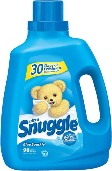 Blue Sparkle Snuggle Liquid Fabric Softener