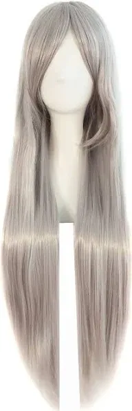 MapofBeauty 32" 80cm Long Straight Anime Costume Cosplay Wig Party Wig