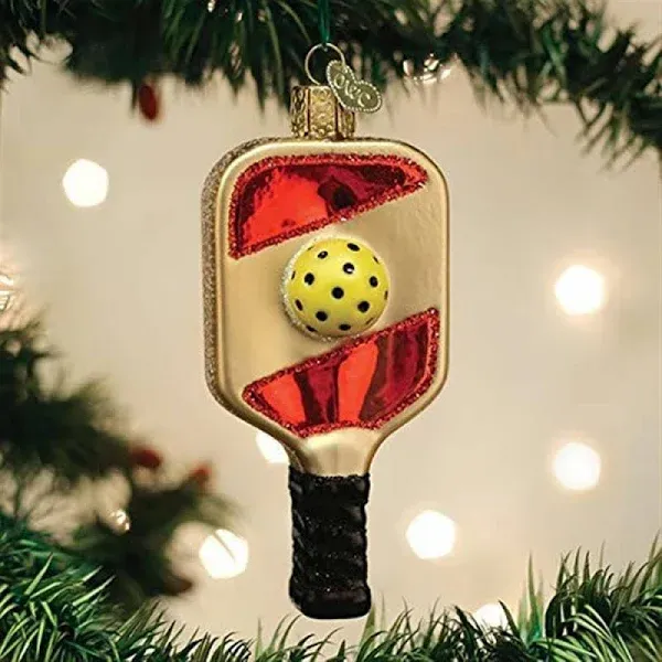 Old World Christmas Pickleball Paddle Ornament