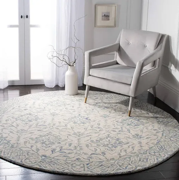 Safavieh Elvedina Handmade Dip Dye Floral Wool Rug