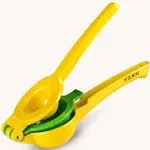 Zulay Kitchen Lemon Lime Squeezer Metal, Manual Citrus Press