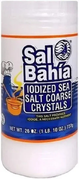 Sal Bahia Iodized Sea Salt Coarse Crystals