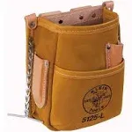 Klein Tools 5125L 5 Pocket Tool Pouch Leather