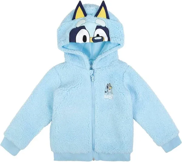 Toddler Boys Cozy Sherpa Zip Up Cosplay Hoodie to (2T - 10-12)