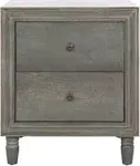 Safavieh Blaise Storage Nightstand, Grey