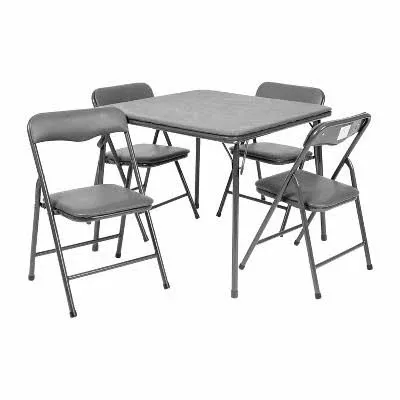 Emma + Oliver Kids 5 Piece Folding Activity Table and Chair Set