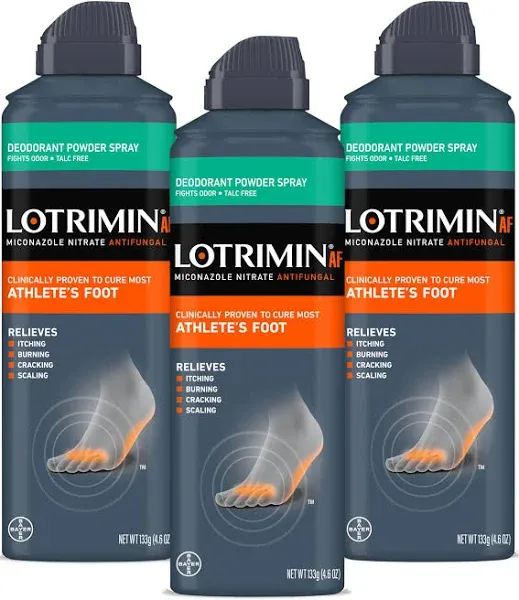 Lotrimin AF Antifungal Deodorant Powder Spray, 4.6 oz