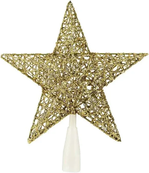 Gold Glitter LED Star Tree Topper | Kirklands Home