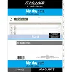 2025 AT-A-GLANCE 11" x 8.5" Daily & Monthly Planner Refill, White/Brown (491-125-25)