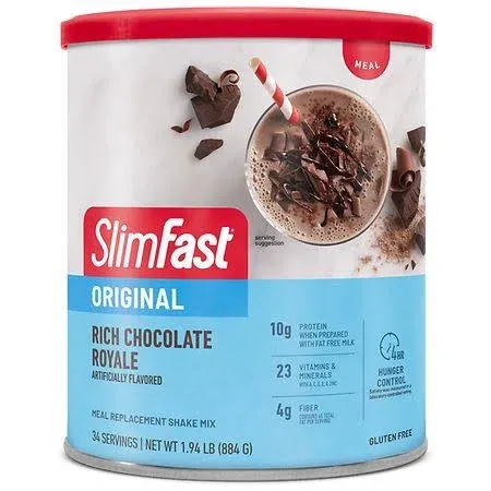 Original Meal Replacement Shake Mix, Rich Milk Chocolate, 12.83 oz