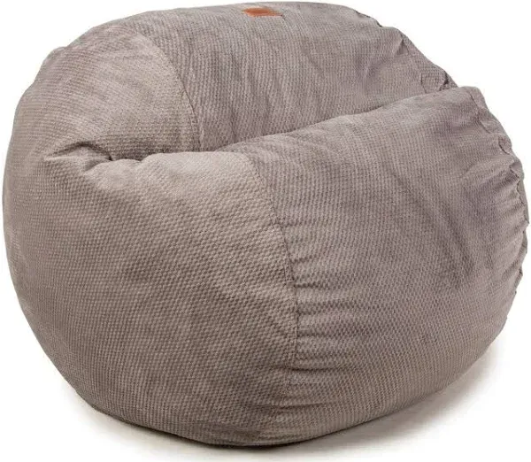 Cordaroy&#039;S Chenille Bean Bag Chair, Convertible Chair Folds from Bean Bag to Lou