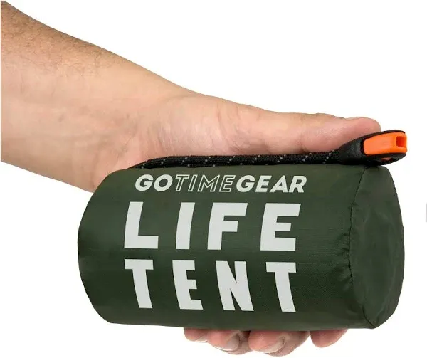 Go Time Gear Life Tent Emergency Survival Shelter – 2 Person, Green