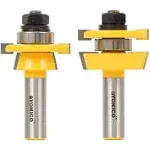 Yonico 12249 Shaker 2 Bit Rail and Stile Router Bit Set 1/2-Inch Shank