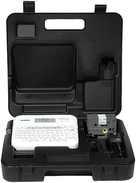 Brother P-Touch PT-D410 Advanced Connected Label Maker with Storage Case, 20 mm/s, 6 x 14.2 x 13.3 (BRTPTD410VP)