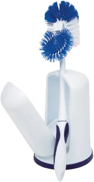 Rubbermaid Toilet Bowl Brush with Caddy Holder, with Caddy Holder, Cobalt Blue (FG6B9204COBLT)