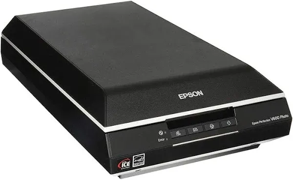 Epson Perfection B11B198011 v600 Photo Color Scanner - USB 2.0 - 21 ms/line (Monochrome)/21 ms/line (Color) - 6400 x 9600 dpi