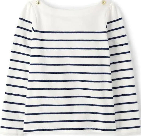 Gymboree Girls' Striped Boat Neck Long Sleeve Shirt