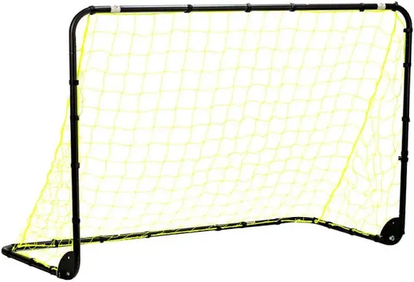 Youth Mini Soccer Goal - 6&#039; x 4&#039; Steel Kids Goal - Black