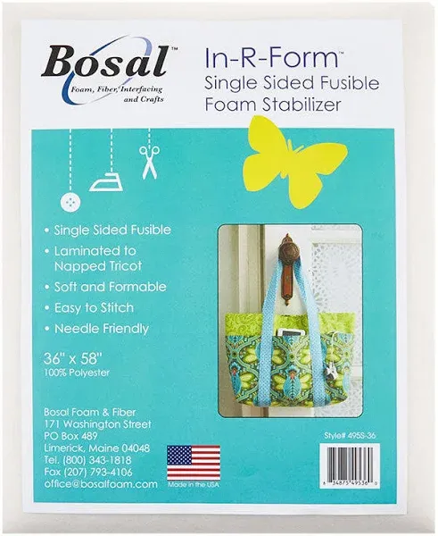 Bosal In-R-Form Single Sided Fusible 1 Yard Foam Stabilizer