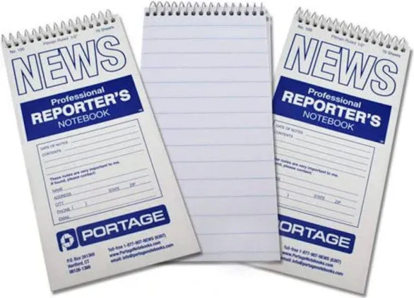 Reporter’S Notebook – Spiral Notebook, Notepad, Writing Pad for Professional 