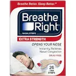 Breathe Right Nasal Strips, Drug Free, Extra Strength - 26 strips