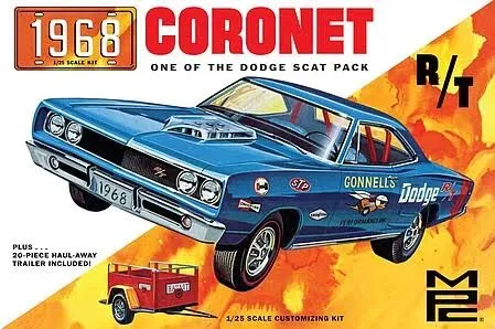 '68 Dodge Coronet Hardtop w/trailer 1-25