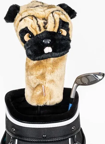 Daphne&#039;s Driver Golf Head Cover Pug Dog New