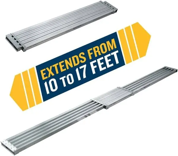 Werner 10 Ft.-17 ft. Aluminum Extension Plank - PA210