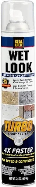 High Gloss Clear Seal-Krete Wet Look Concrete Sealer with Turbo Spray 357925